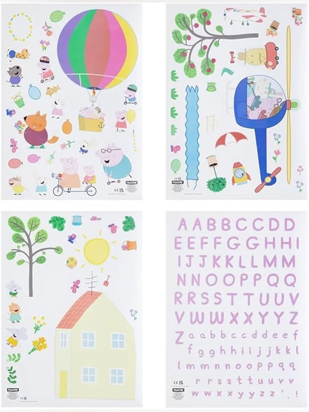 Peppa Pig Wall Decals with Letters - Customize Your Walls!